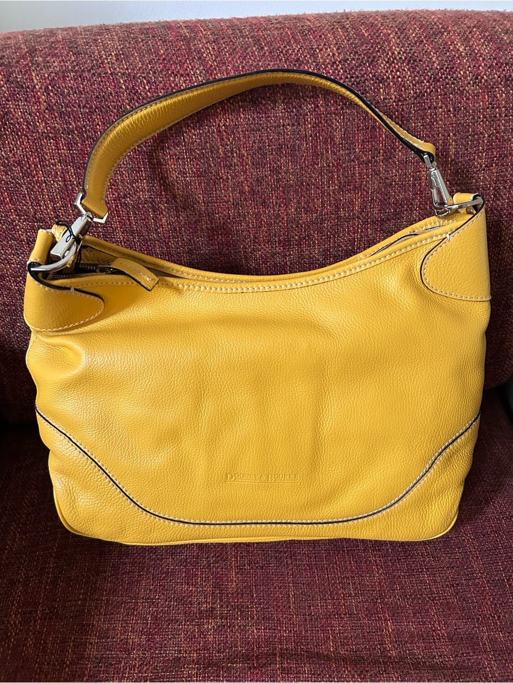 Dooney&Bourke Yellow Leather Shoulder Bag
